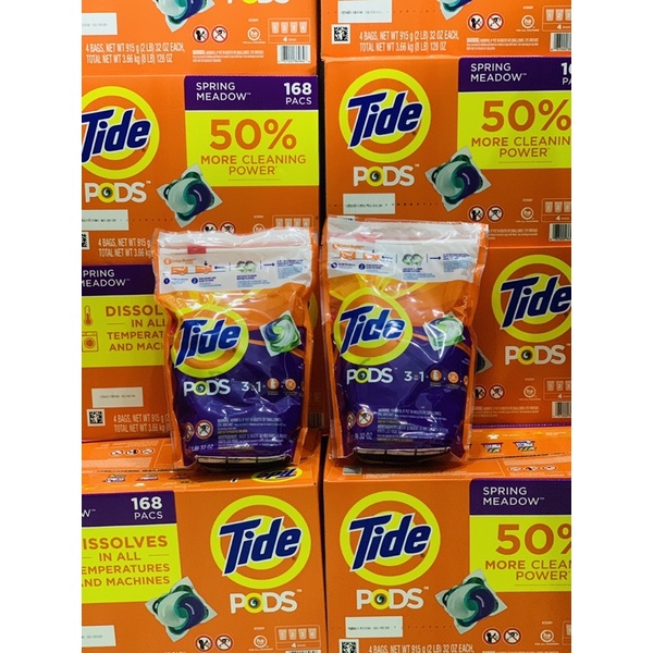 &lt;CHÍNH HÃNG&gt; Viên giặt xả Tide Pods 3in1 42 viên