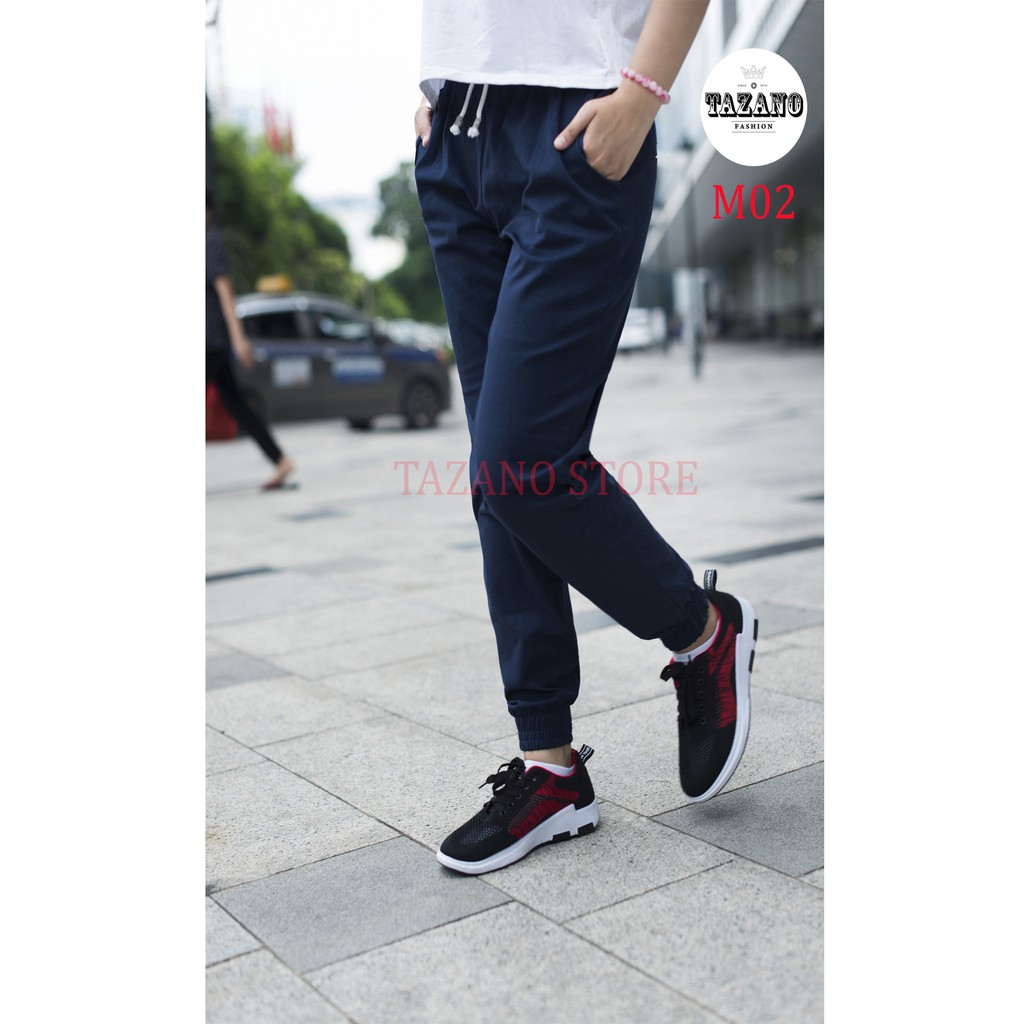 Quần Jogger Kaki Nữ Co Giãn 4D Hàng Xuất Khẩu (Màu Xanh Navy)