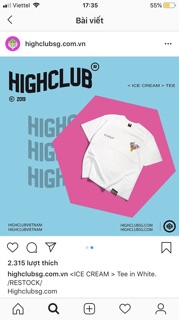 Áo Tee HighClub New