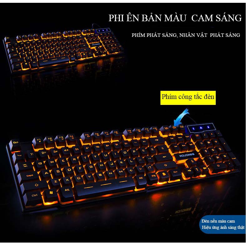 Bàn phím Gameming, BÀN PHÍM MÁY TÍNH CÓ ĐÈN K600 đẳng cấp, mượt mà mọi thể loại, phát sáng đẹp mắt | BigBuy360 - bigbuy360.vn