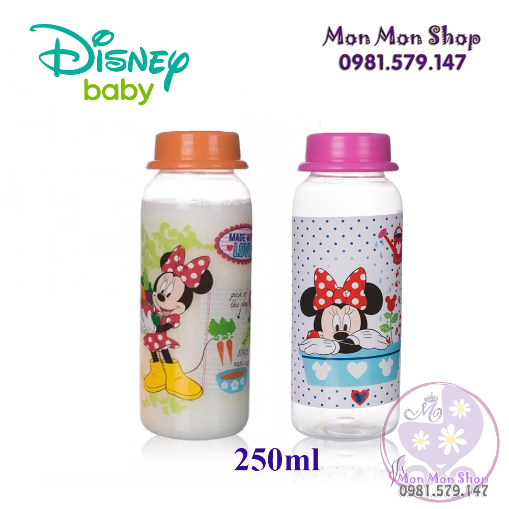 Bình trữ sữa, bình đựng sữa mẹ 125ml/ 250ml Disney made in Thailand (nhựa an toàn, không BPA)