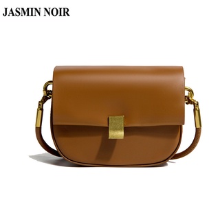 JASMIN NOIR Túi xách da PU hình vuông nhỏ nhắn phong cách cổ điển thời trang thanh lịch cho nữ