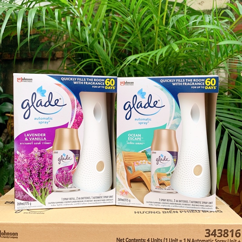 [Hàng Có Sẵn] Máy Xịt Thơm Phòng Glade Tự Động 3in1 Hàng Chuẩn Thái Lan