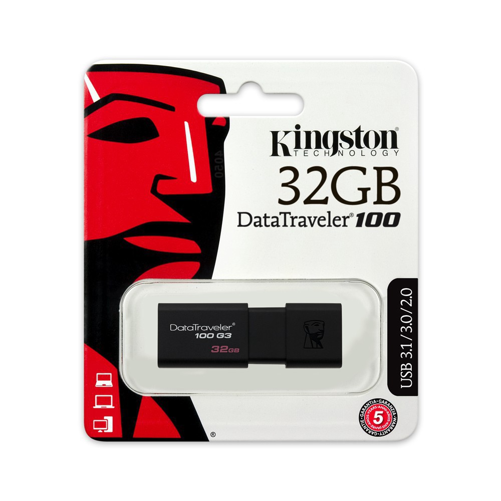 KINGSTON Ổ Đĩa Usb 3.0 Dung Lượng 32gb (Dt100G3 / 32gbfr)