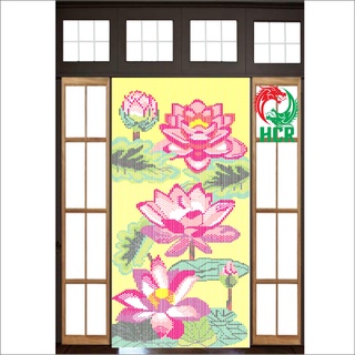 Màn hạt nhựa Công ty Hai Con Rồng (Door Curtain)  Code 856 Hoa Sen
