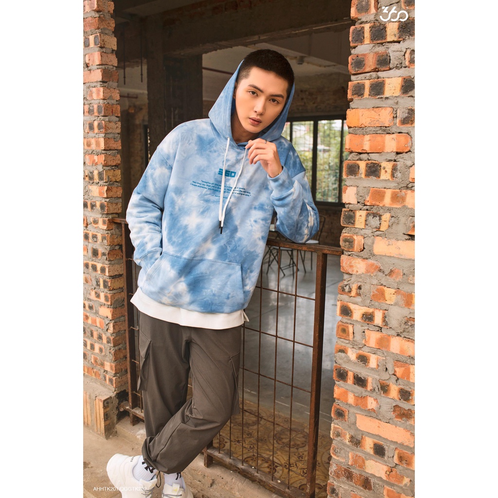 Hoodie unisex form rộng local brand 360 Boutique loang màu phong cách năng động  - AHHTK201