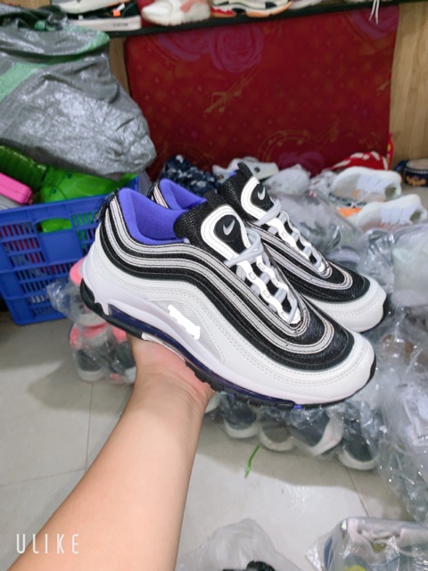 Gom Lúa Giày AirMax97 Trắng Xanh Đen Hồng