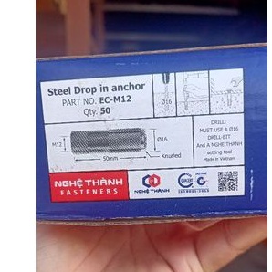 1 CÁI TẮC KÊ ĐẠN NỞ ĐẠN CÁC LOẠI M8 ,M10,M12 LOẠI TỐT