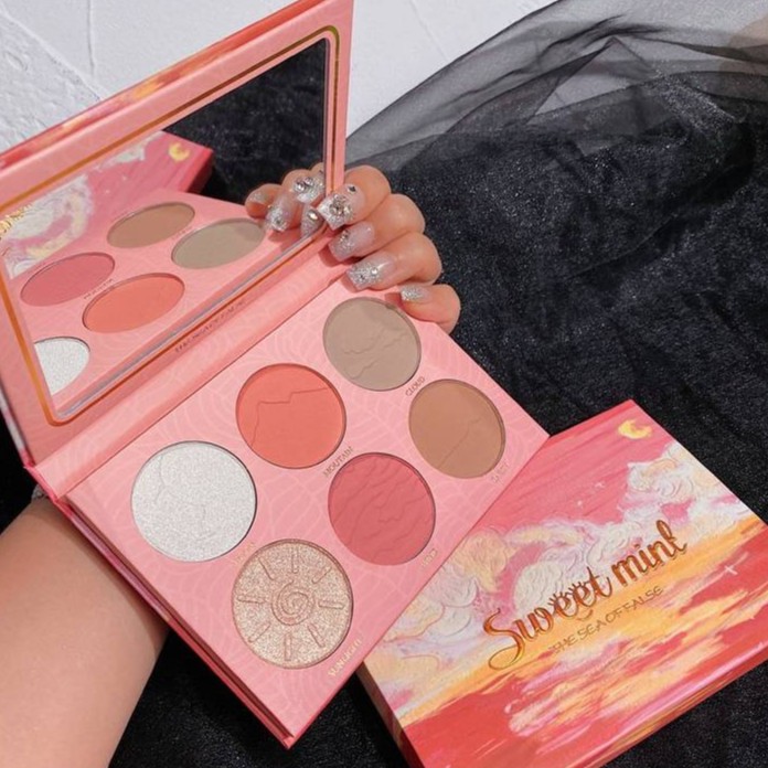 Bảng Phấn Bắt Sáng Và Tạo Khối 6 Màu Lấp Lánh Cao Cấp | BigBuy360 - bigbuy360.vn