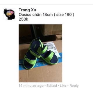 sandal OASIC 18cm chân