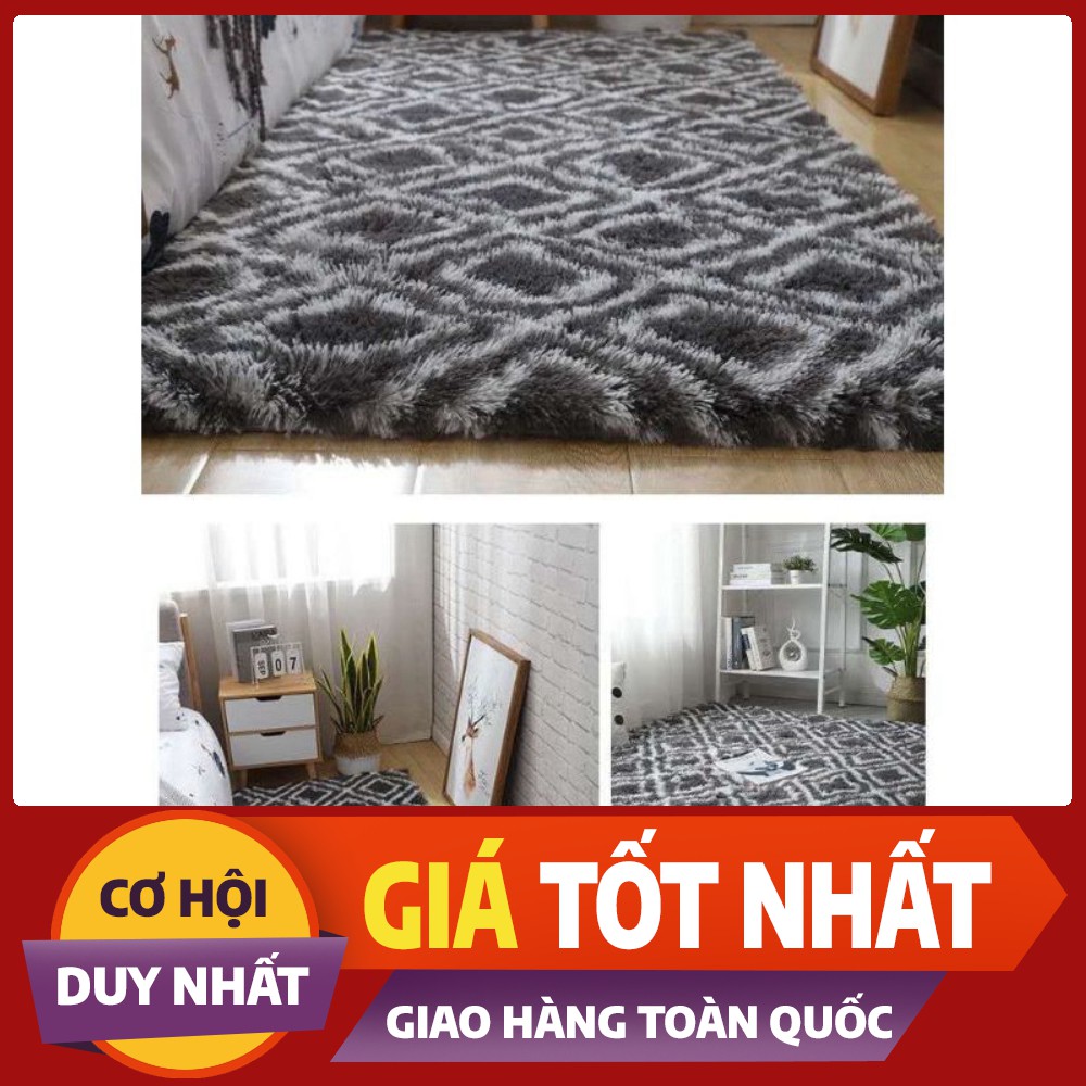 Thảm lông loang Vintage New Style 2020 lông dài trải sàn cao cấp (Mẫu mới 2020)