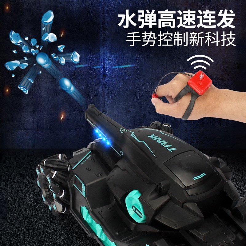 Nước RC Xe Tăng Đồ Chơi Đua Xe Cử Chỉ Cảm Ứng Xoay 360 Phút Chơi Thời Gian Đua Xe Sở Thích