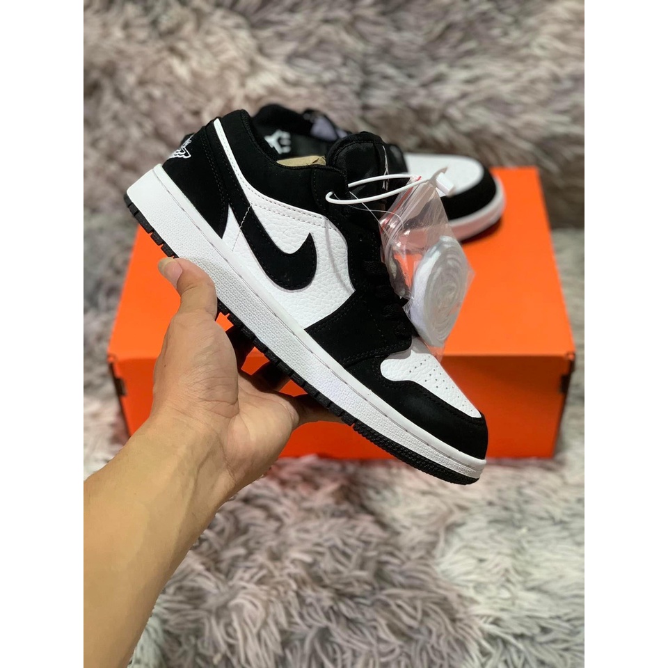 Giày sneaker jordan đỏ 1 cổ thấp các màu Hot trend nam nữ, Giày JD1 đen trắng xanh than cam dùng đi học,,chạy bộ