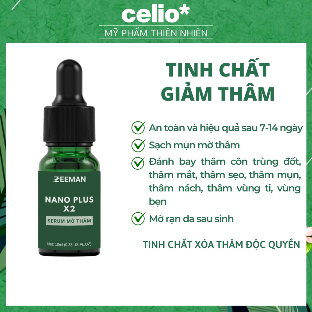 Serum giảm mụn mờ thâm Nano X2 se khít lỗ chân lông ĐÁNH BAY CÁC LOẠI MỤN VÀ THÂM sau 7 ngày