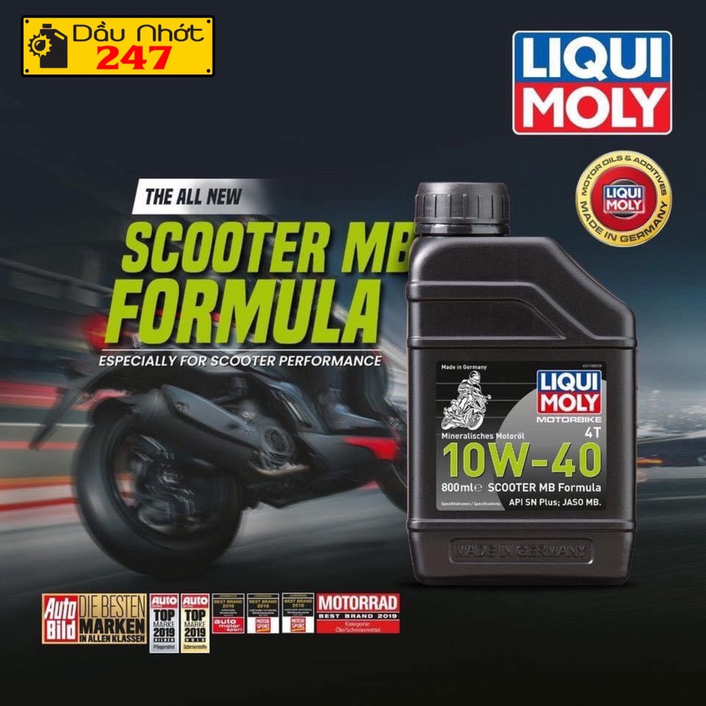 Dầu nhớt xe tay ga Liqui Moly Scooter MB Formula 800ml - 21458