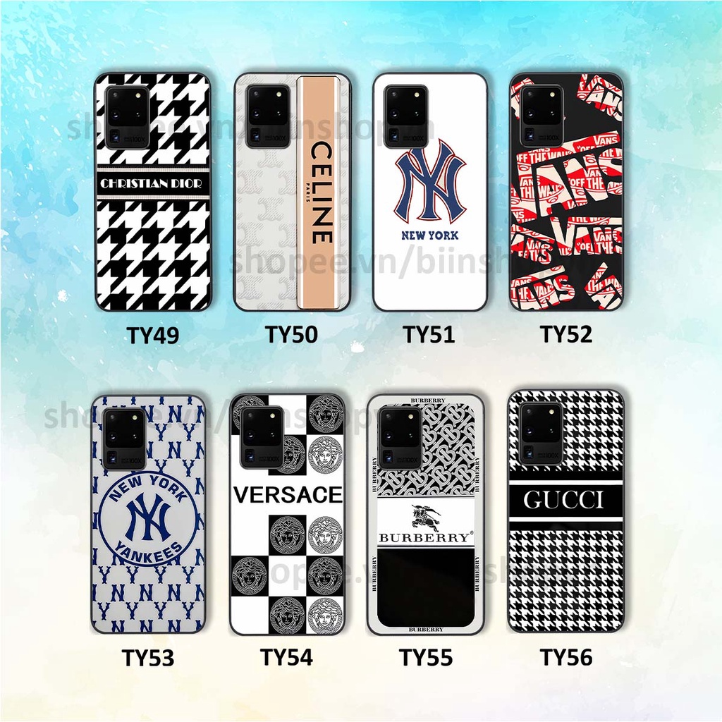 Ốp Samsung S20 Ultra in hình các thương hiệu nổi tiếng siêu đẹp, thời trang cá tính