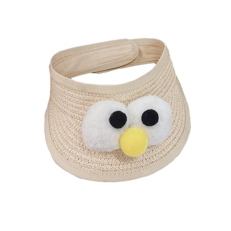 Mũ cói nửa đầu hình dễ thương cho bé