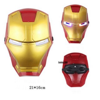 MẶT NẠ phát sáng đội trưởng Mỹ Avengers biệt đội siêu anh hùng Iron man, Spider man, Captain America,Batman