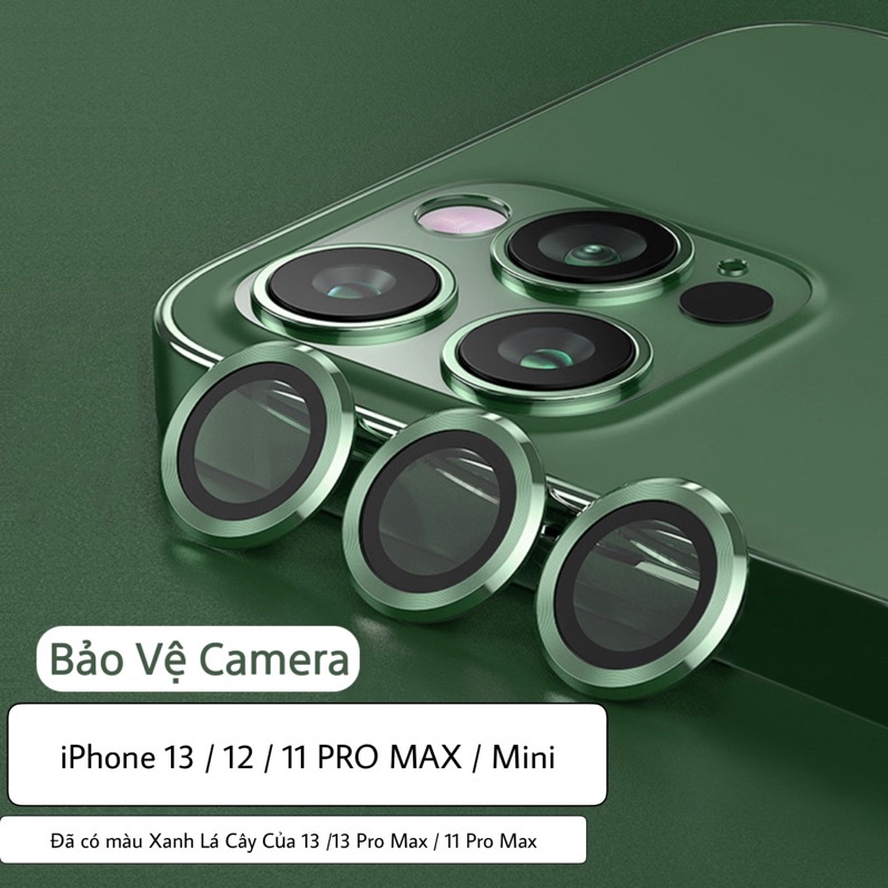 Bảo vệ camera iphone titan và màu nguyên bản viền thép 14 / 13 / 12 / 11 / X / Xs / Pro / Max [CAMERA-TRON]