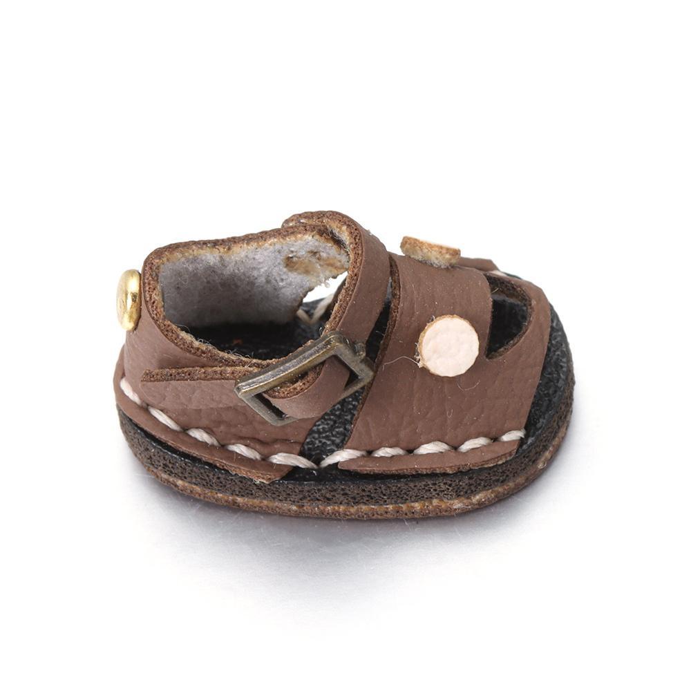 Giày Búp Bê Da Bò 4 Màu Dễ Thương Cho Búp Bê 1 / 11 OB11