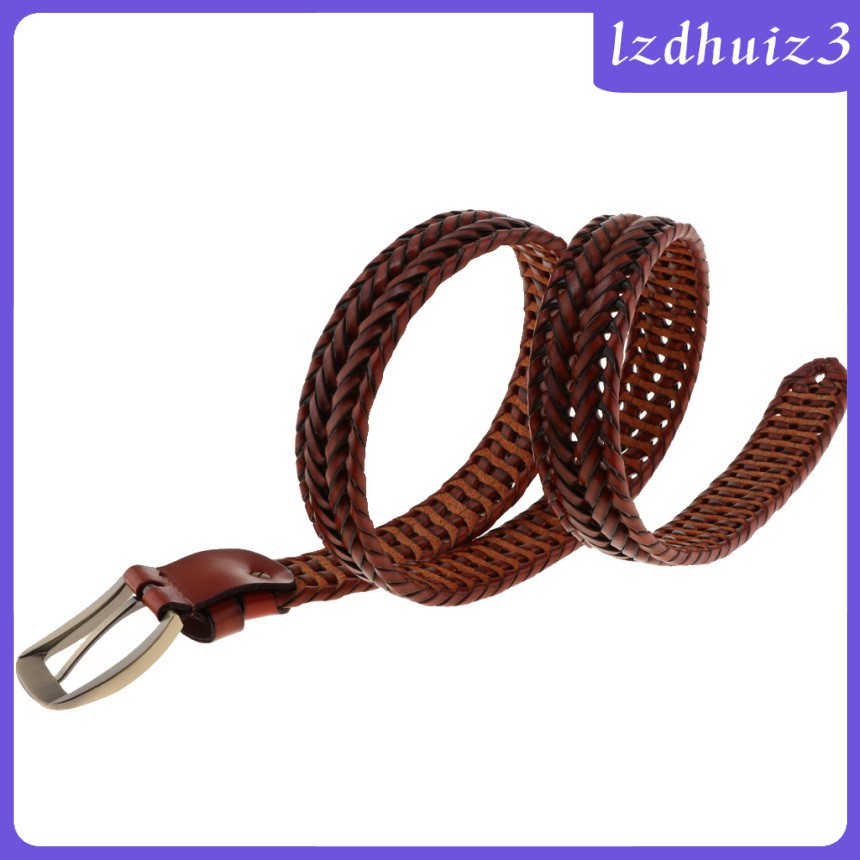 Dây Thắt Lưng Bện Co Giãn Khóa Kim Loại Gemgem Loey lzdhuiz3 Cho Nam Nữ