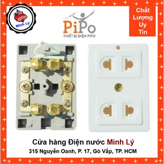 Ổ Cắm Điện 2 Lỗ Cao Cấp P22 (2200W) - Chống Cháy Chống Va Đập