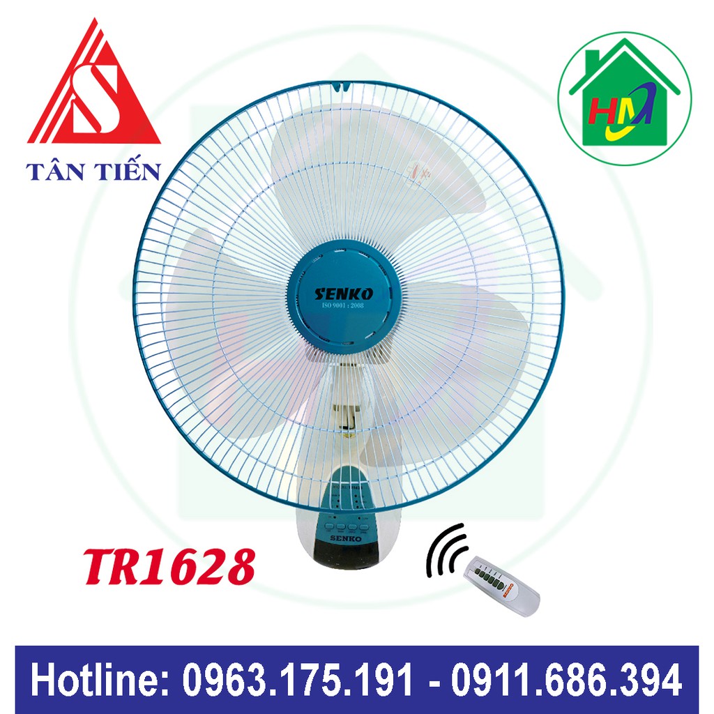 Quạt Treo Tường Điều Khiển Từ Xa SENKO TR1628