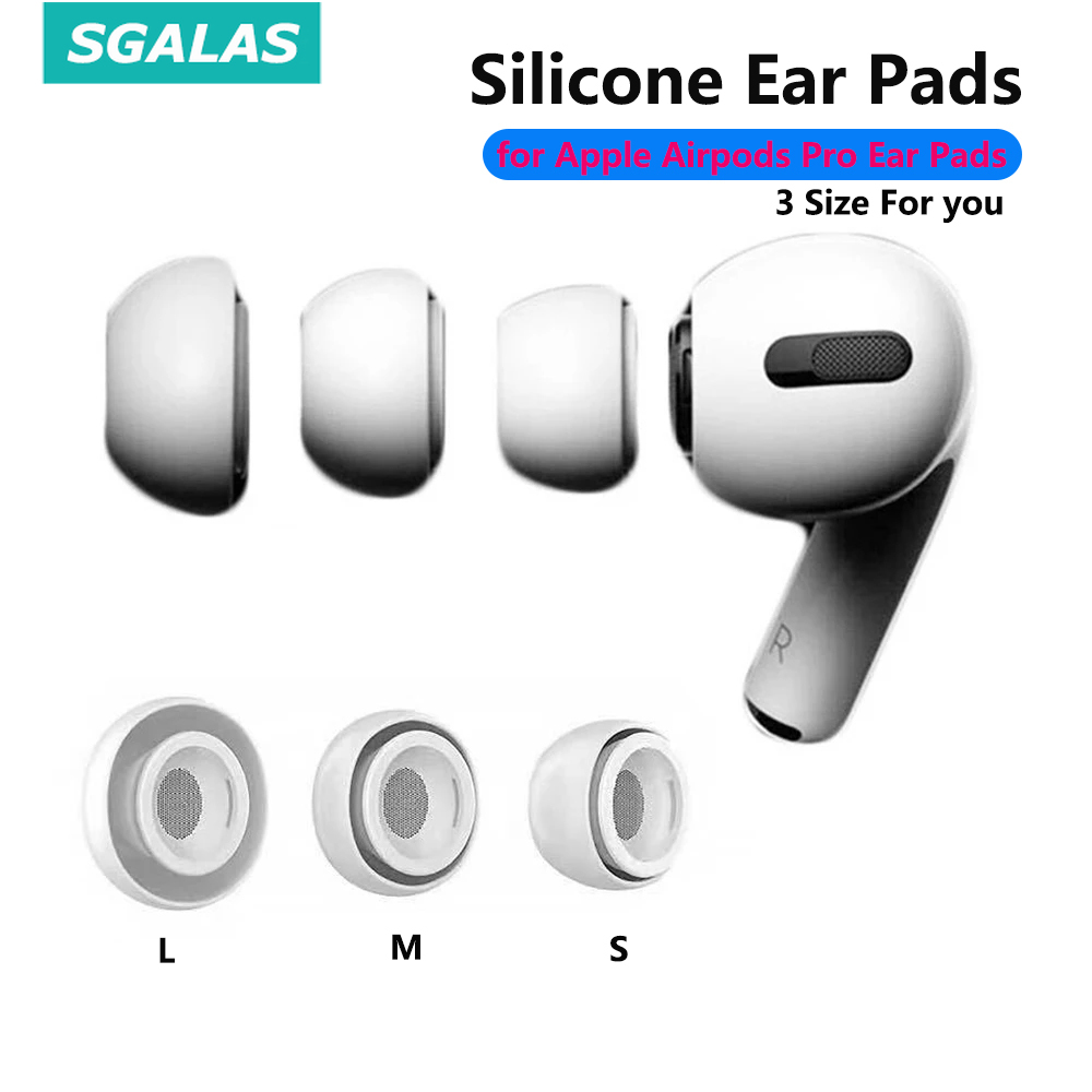 2 miếng đệm tai SGALAS siêu mỏng mềm mại cho Apple AirPods Pro