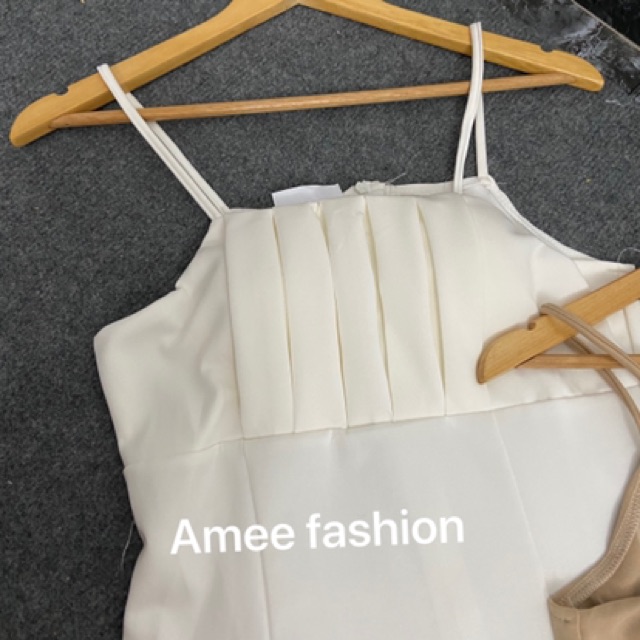 Váy đầm nữ hai dây xếp ly trươc ngực chất umi mềm mịn thích hợp mặc đi tiệc, đi chơi có nhiều màu để lựa chọn | BigBuy360 - bigbuy360.vn