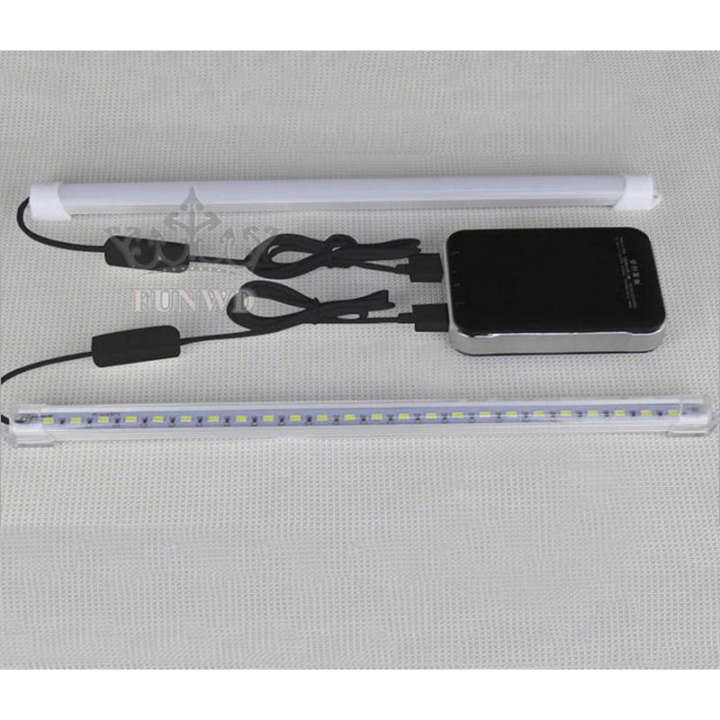 Light Mini Lighting DC 5V Tube Camping Desktop USB Ultra-bright Strip Bar Night Aluminum 3.3ft 60LED Brand New