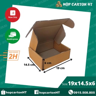 Hộp Carton Nắp Gài 19x14.5x6 Hộp Giấy Nắp Cài Đóng Hàng Phụ Kiện Nhỏ Trang Sức Quà Tặng - Hộp Carton HT