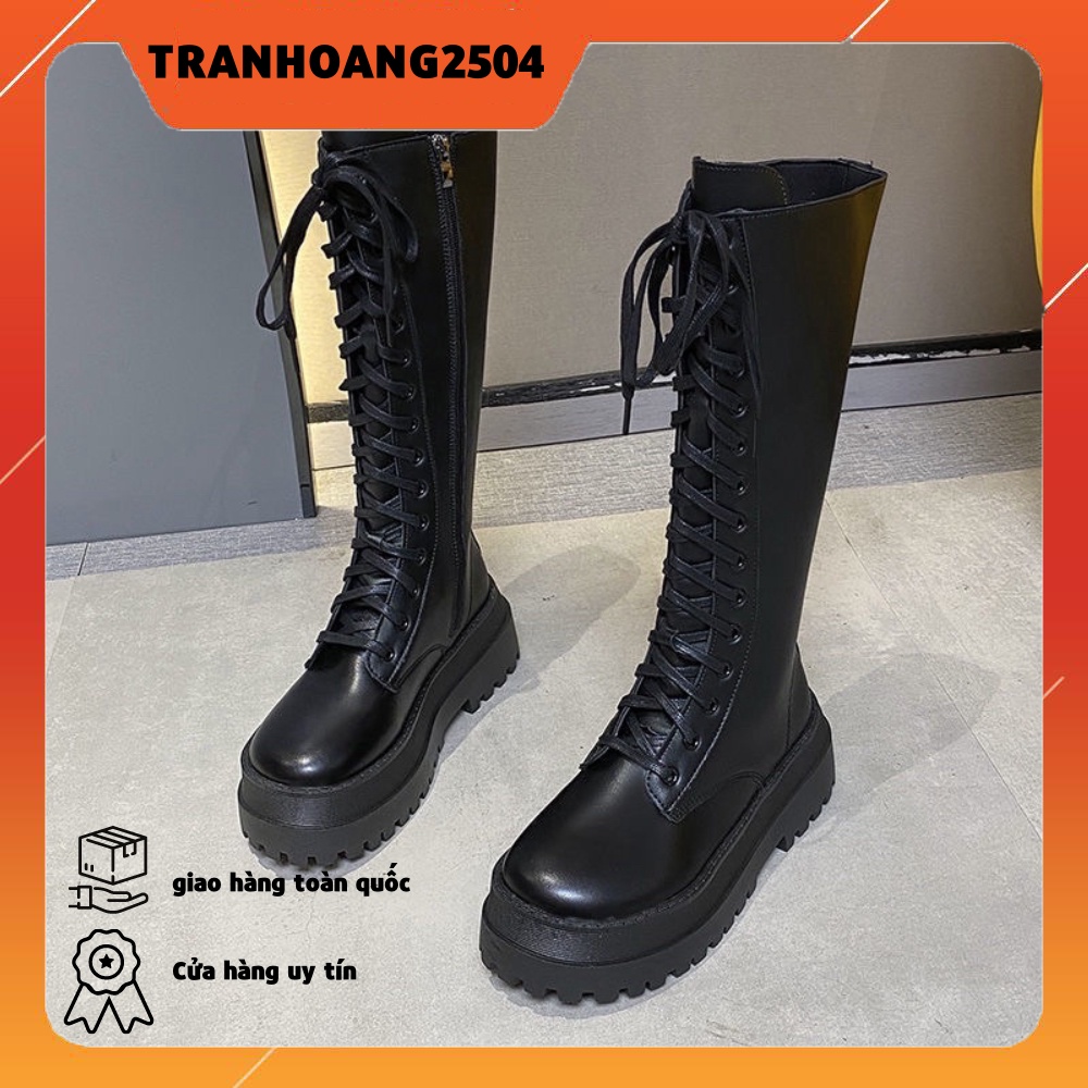 [ full hộp] boot đùi chiến binh tăng chiều cao đế 5.5cm siêu ngầu