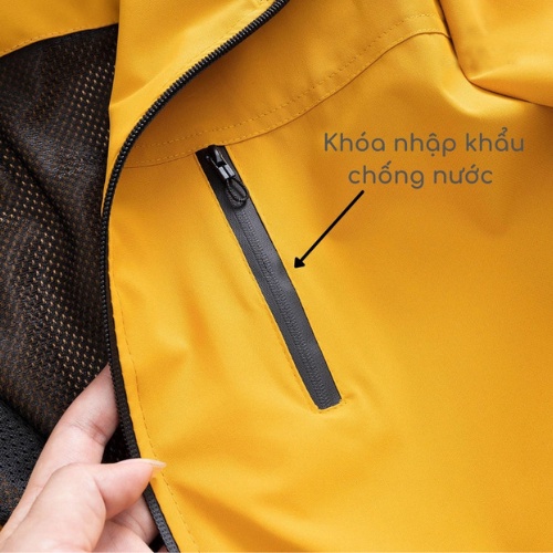 Áo khoác gió nam nữ unisex from rộng 2 lớp cao cấp có mũ chống nước chống gió chống tia UV tuyệt đối G-SPORTS