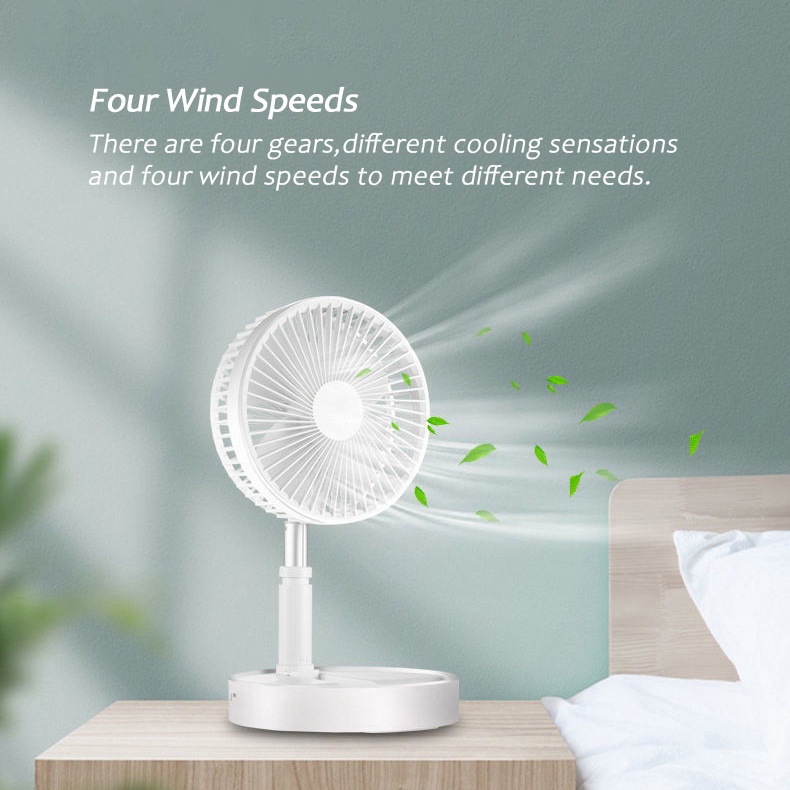 Xiaomi Youpin Quạt làm mát  3life 4 tốc độ sạc USB có thể thu gọn dành cho văn phòng ngoài trời