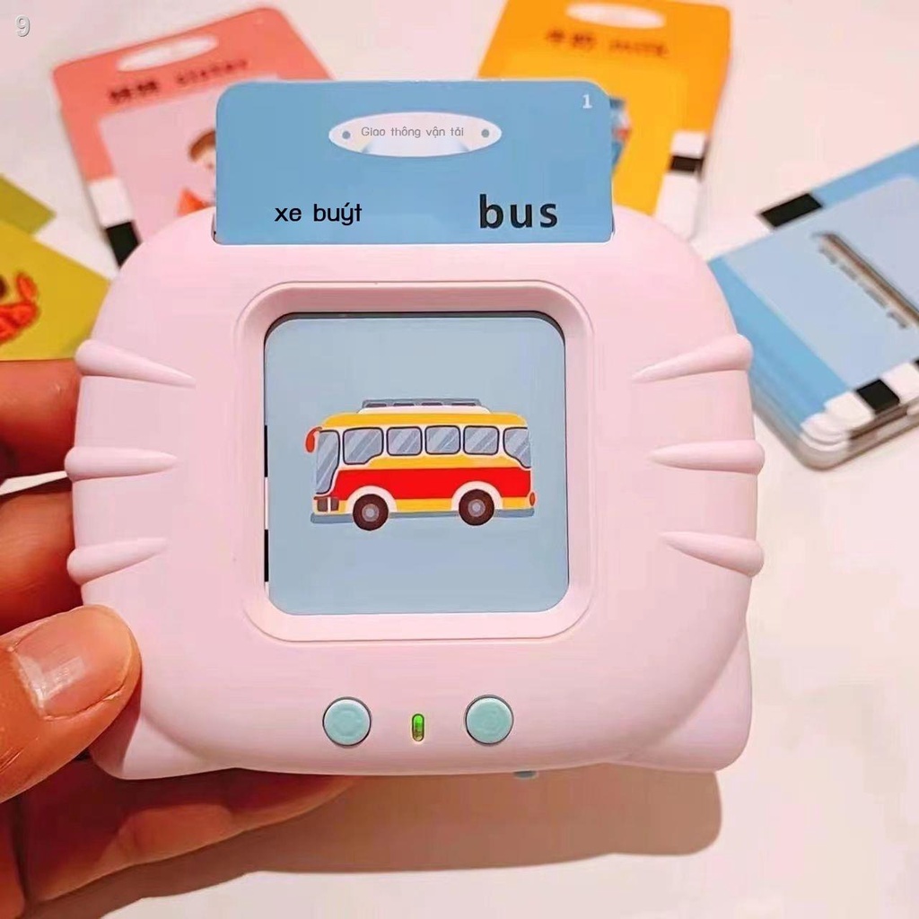 Xếp hình máy học thẻ giáo dục sớm dành cho trẻ em 1-3-6 tuổi khai sáng song ngữ tiếng Trung và tiếng Anh nhận biết kiến