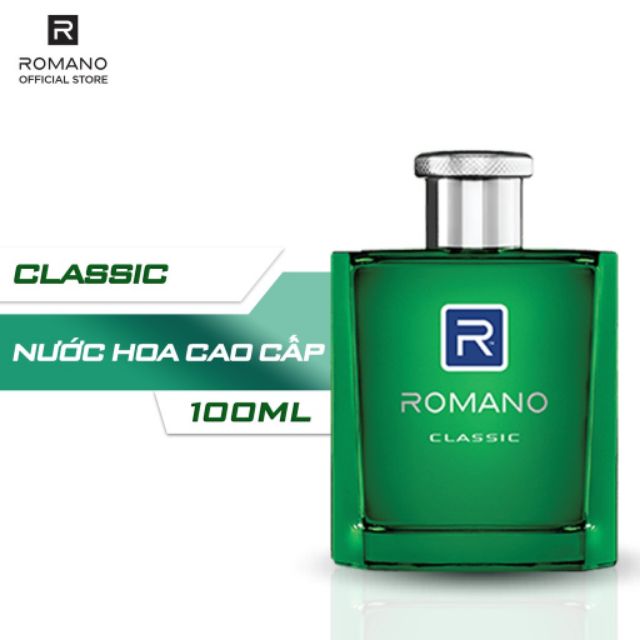 ROMANO_ NƯỚC HOA CAO CẤP CLASSIC (XANH LÁ) 100ML