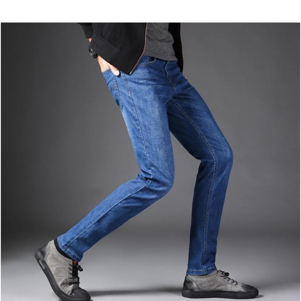 quần jean nam co giãn ống suông cao cấp | BigBuy360 - bigbuy360.vn