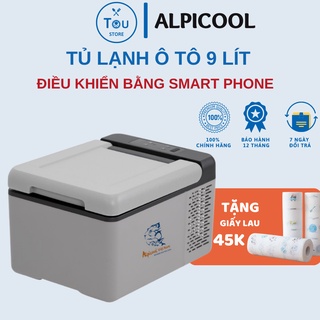 Tủ lạnh ô tô Apicool C9, tủ lạnh mini dung tích 9 lít, công nghệ Đức, bảo hành chính hãng 12 tháng