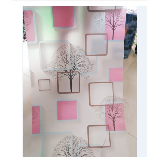 Cuộn 5m giấy dán kính ô vuông cây hồng - khổ rộng 45cm | BigBuy360 - bigbuy360.vn