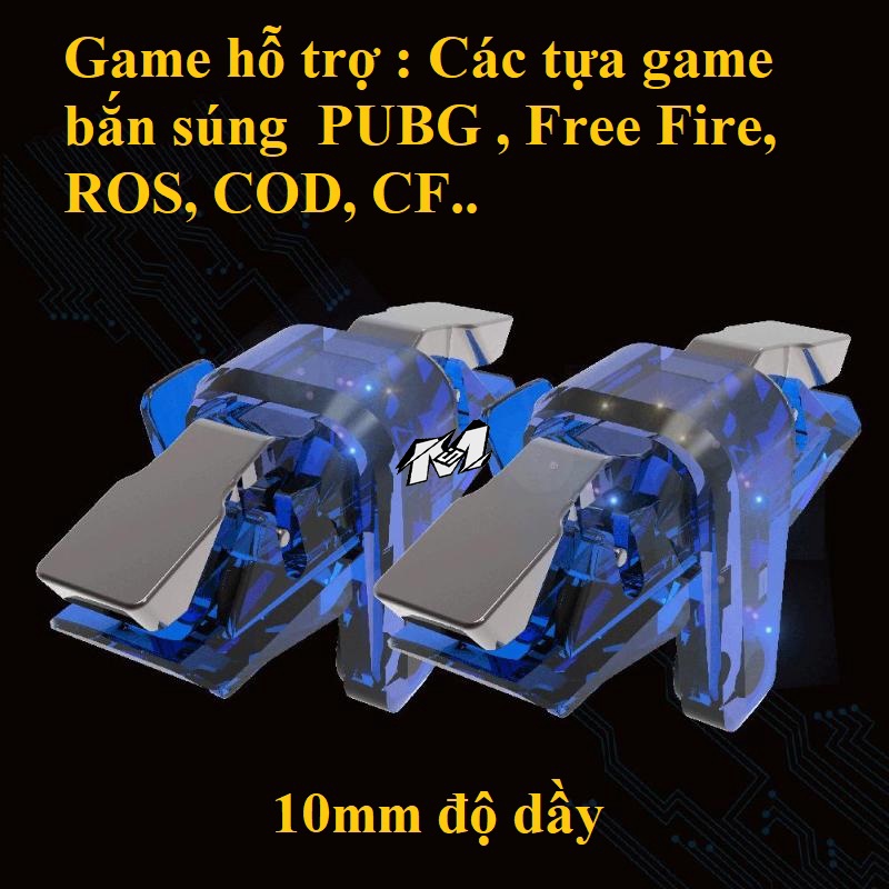 🆔Nút hỗ trợ bắn PUBG FF call of duty xanh ngọc X7.1 bản nâng cấp-Nút bấm chơi game siêu nhạy gaming- phụ kiện chơi game.