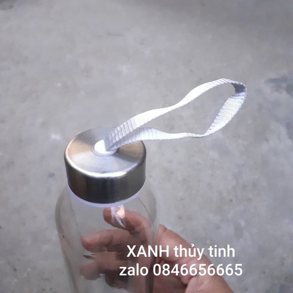 Chai thủy tinh dây xách 500ml