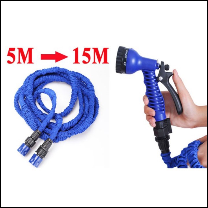 Vòi xịt thông minh co giãn 15m, điều chỉnh 7 chế độ phun, tiện dụng cho gia đình