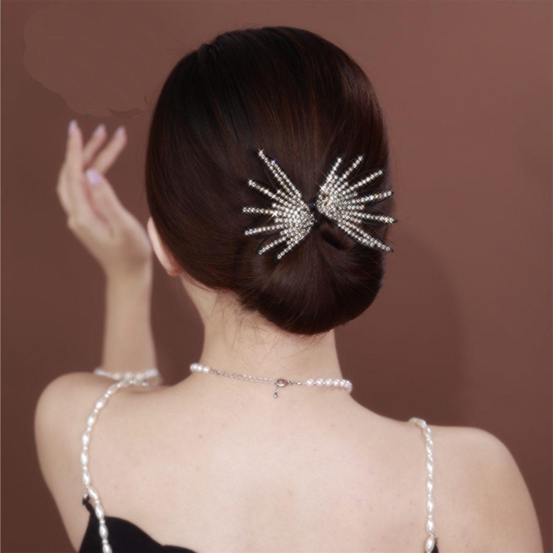 Máy Uốn Tóc Đính Đá Kim Cương Giả Sang Trọng Cho Nữ DIY