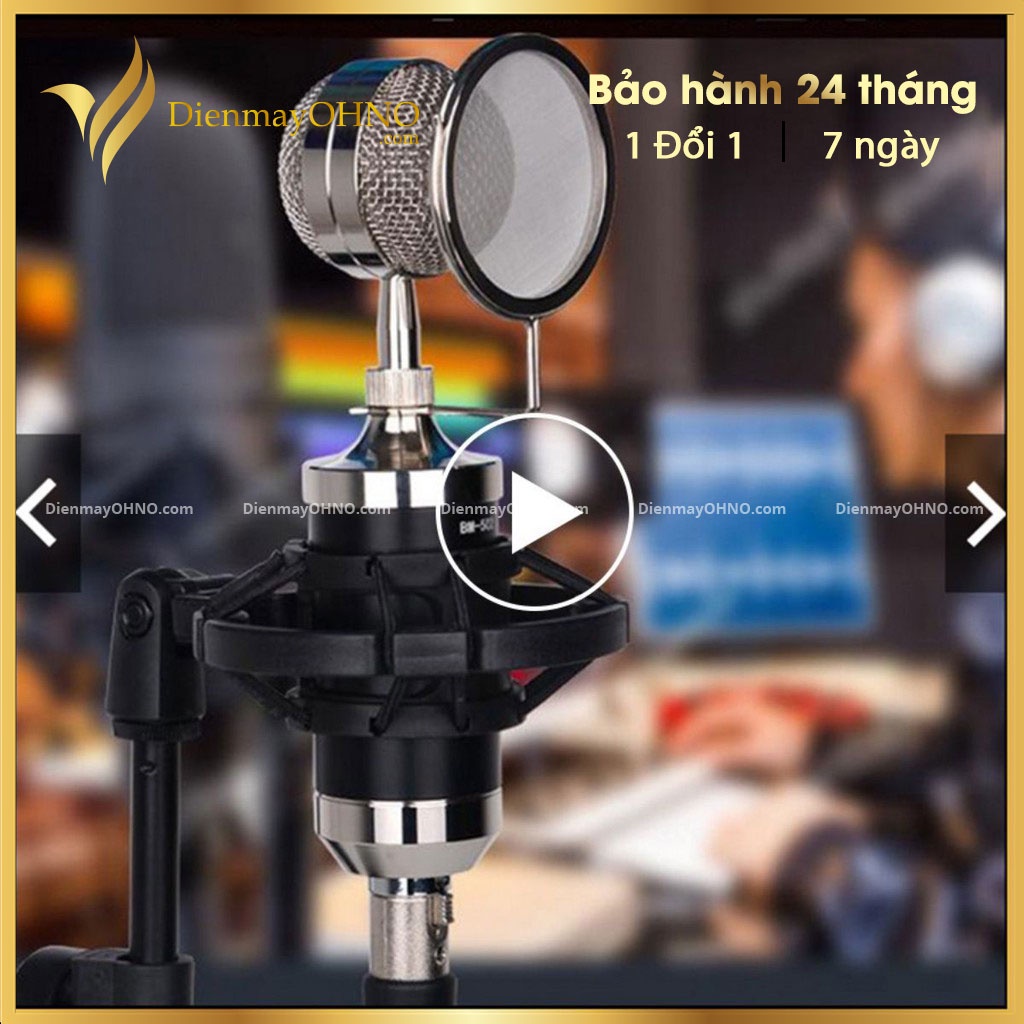 Mic Livestream Thu Âm Cao Cấp BM 901 Micro Mic Thu Âm Livestream Hát Karaoke Cho Điện Thoại Máy Tính - Điện Máy OHNO