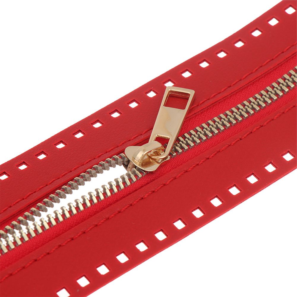 Dây Kéo Bằng Da PU Thiết Kế Chuyên Dụng Cho Túi Xách Thủ Công DIY