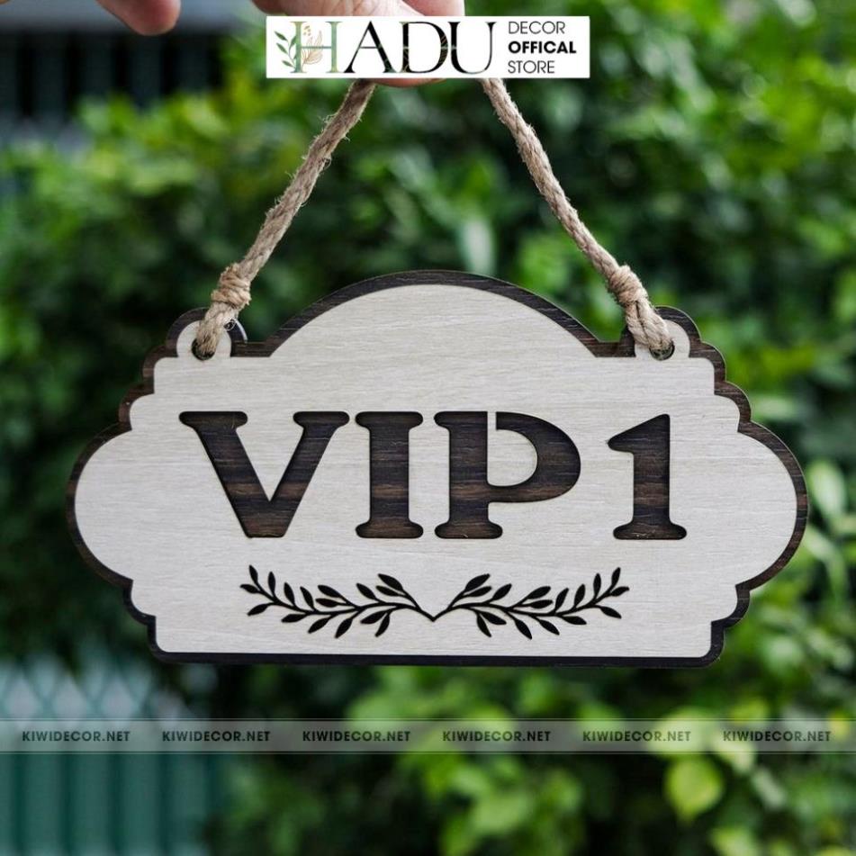 Bảng Số Phòng, Bảng Số Nhà bằng Gỗ Decor Vintage, Phòng Khách sạn, Homestay - HaduDecor