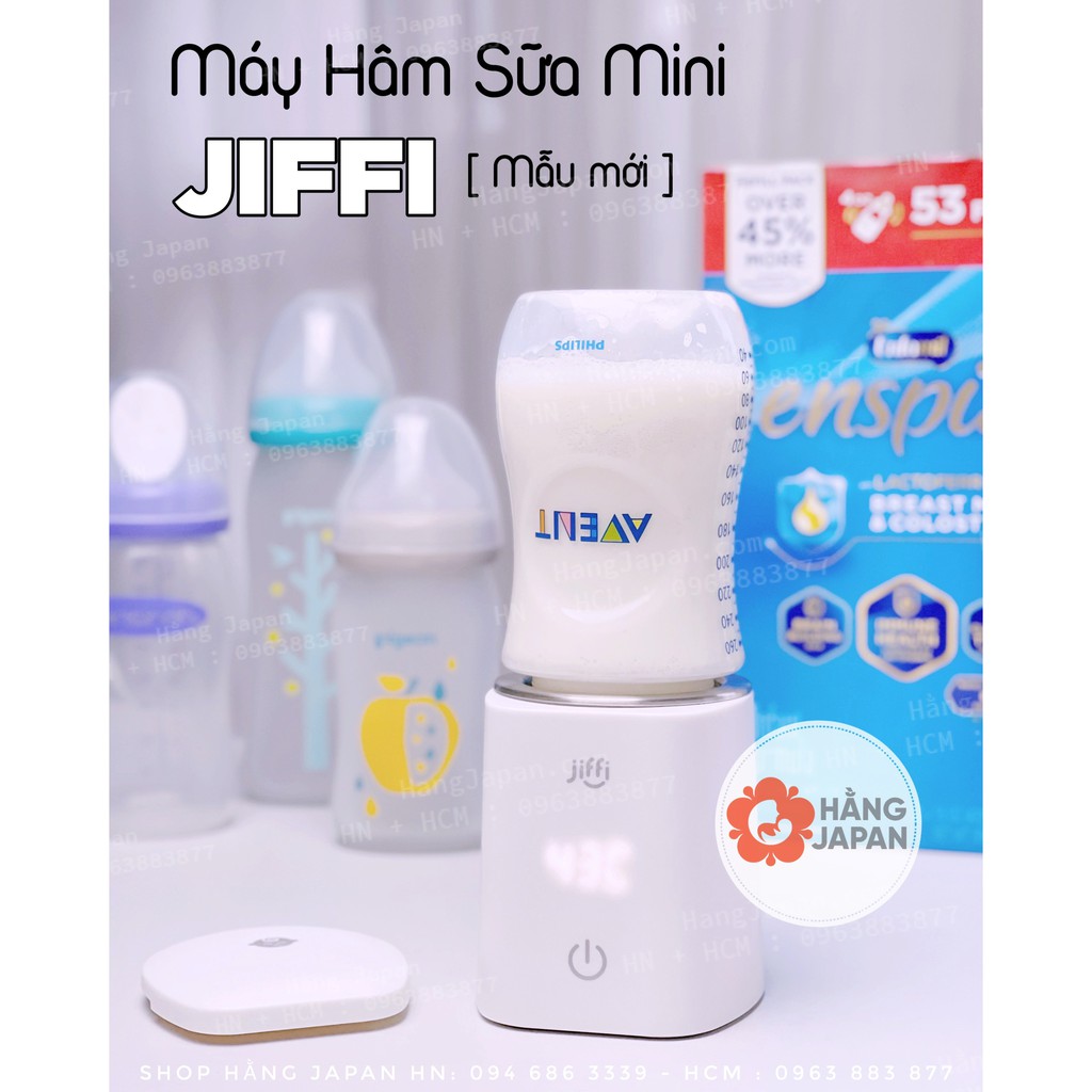 Máy hâm sữa cầm tay JIFFI 4.0 New, kiêm đun nước pha sữa bảo hành chính hãng 1 năm