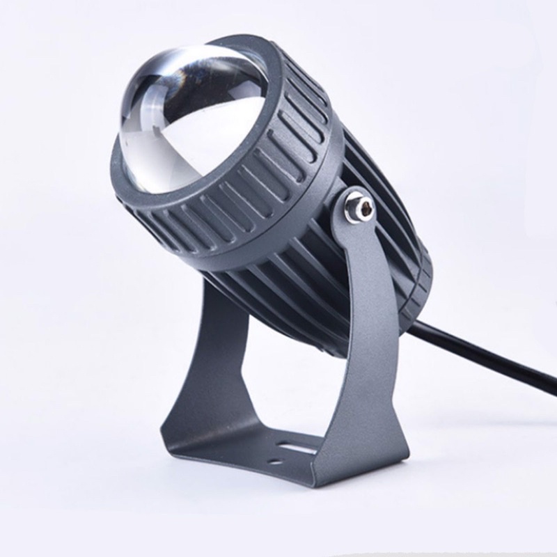 Đèn rọi chuột rọi sân vườn rọi cột,toà nhà góc chiếu xa công xuất 10w ánh sáng vàng , đỏ , xanh dương , xanh lá.  IP67