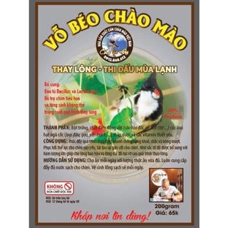 Cám vỗ béo thay lông chào mào-lão đại