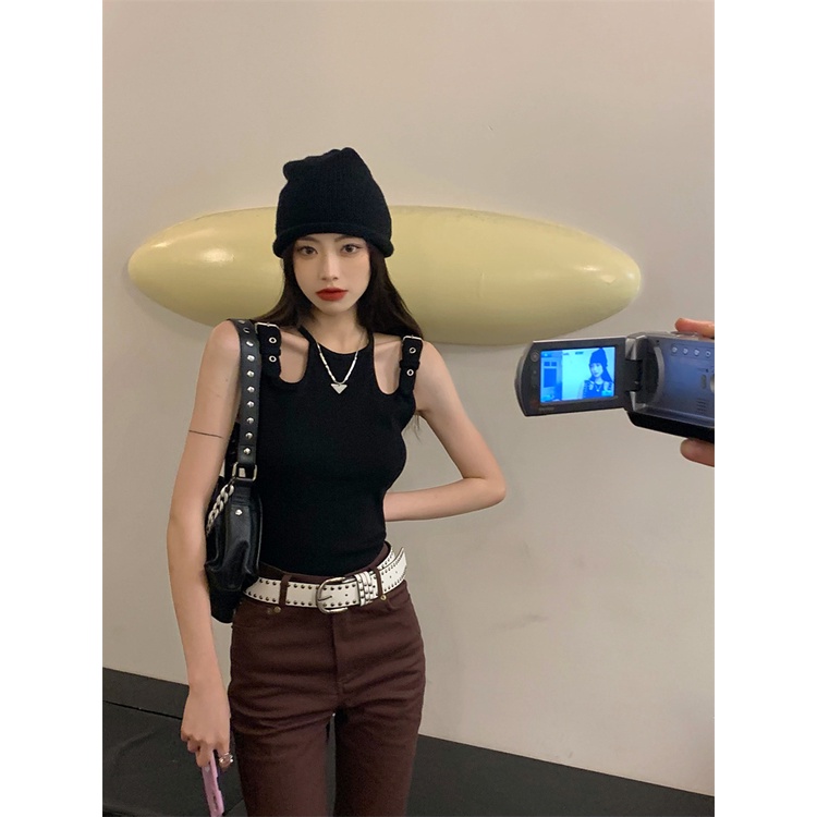 Áo Hai Dây Màu Sắc Đơn Giản Quyến Rũ Cho Nữ